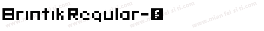 Brintik Regular字体转换